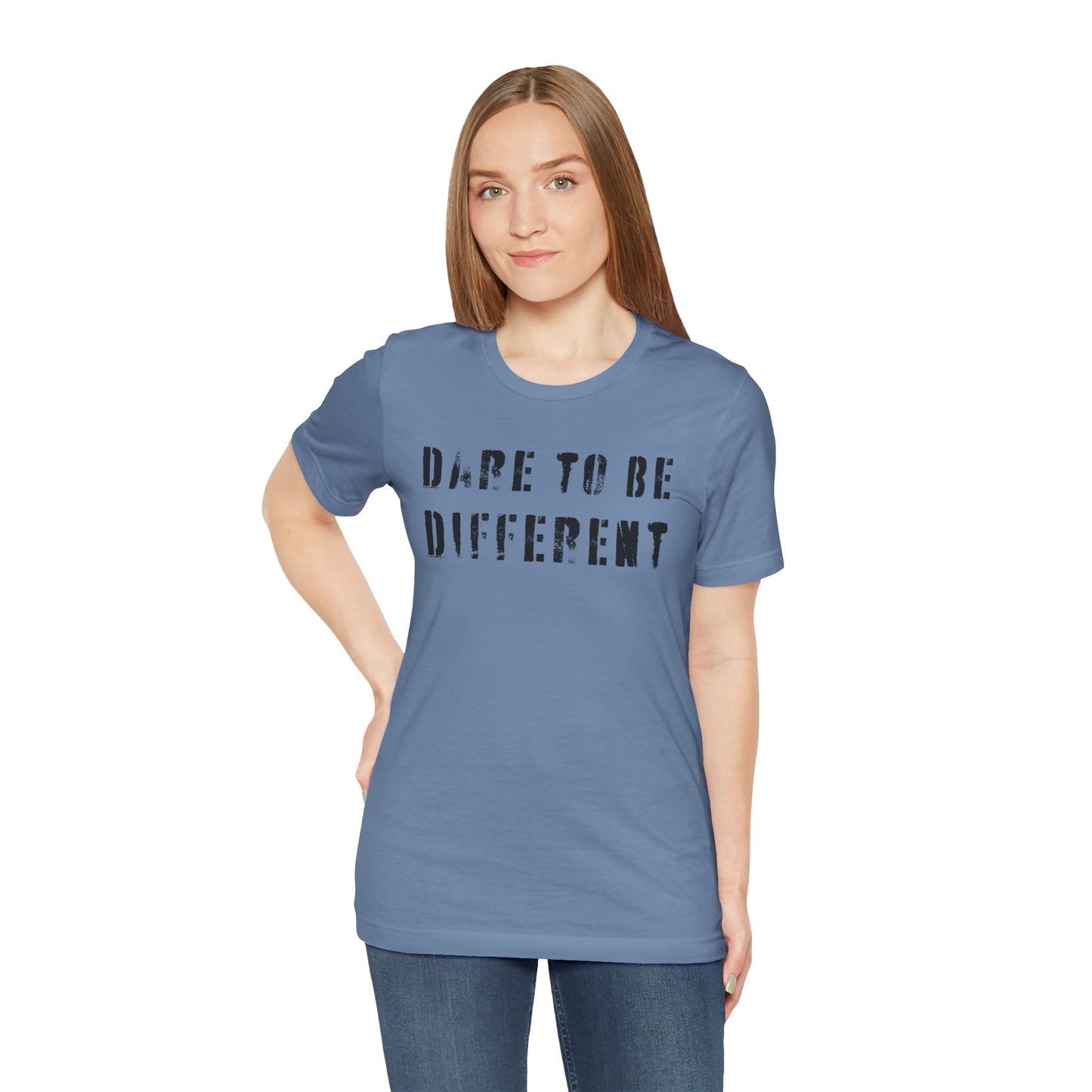 Dare to Be Different Unisex Tee, Stylish T-Shirt, Inspirational Shirt, Motivational Apparel, Unique Gift Idea