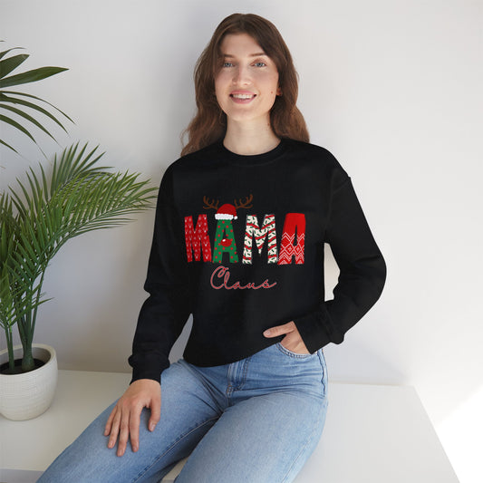 Mama Claus Holiday Sweatshirt, Christmas top,