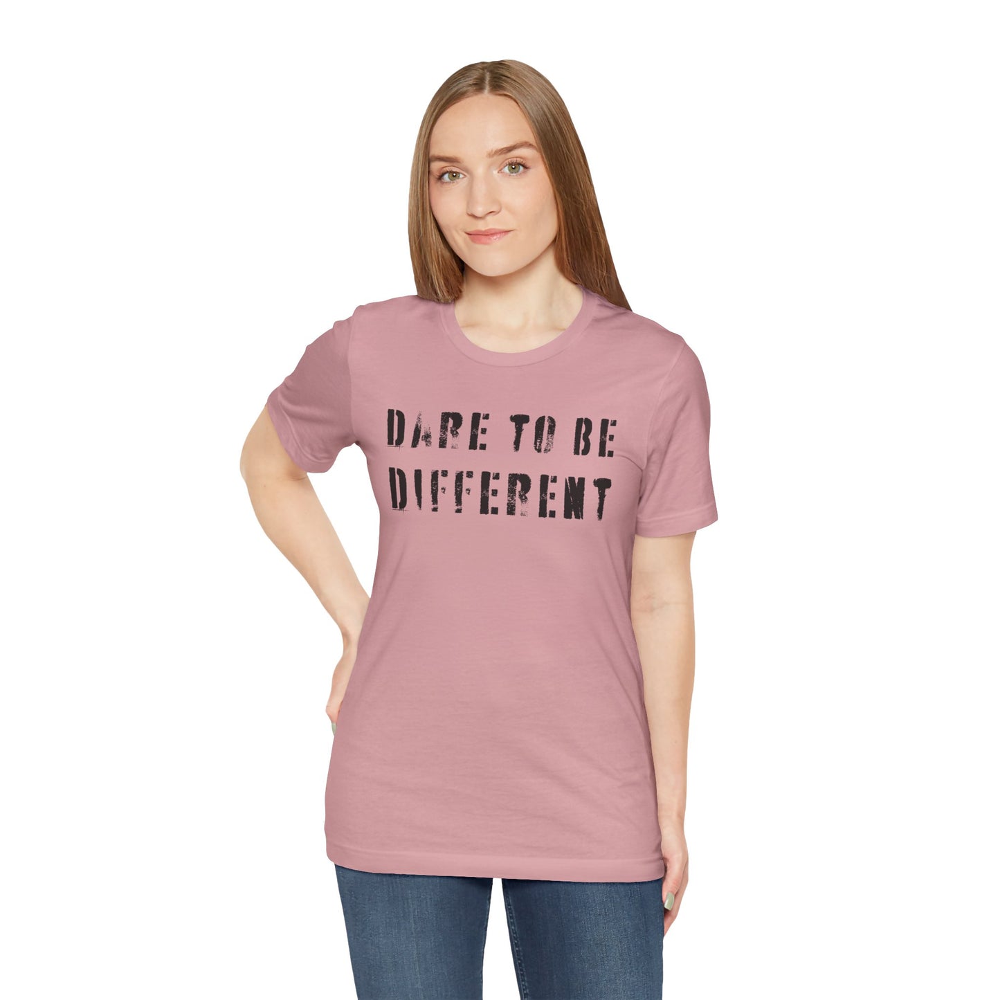 Dare to Be Different Unisex Tee, Stylish T-Shirt, Inspirational Shirt, Motivational Apparel, Unique Gift Idea