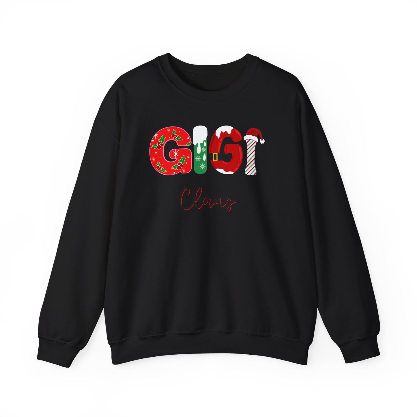 GIGI Claus Sweatshirt - Cozy Holiday Apparel, Christmas spirit wear, gift for her