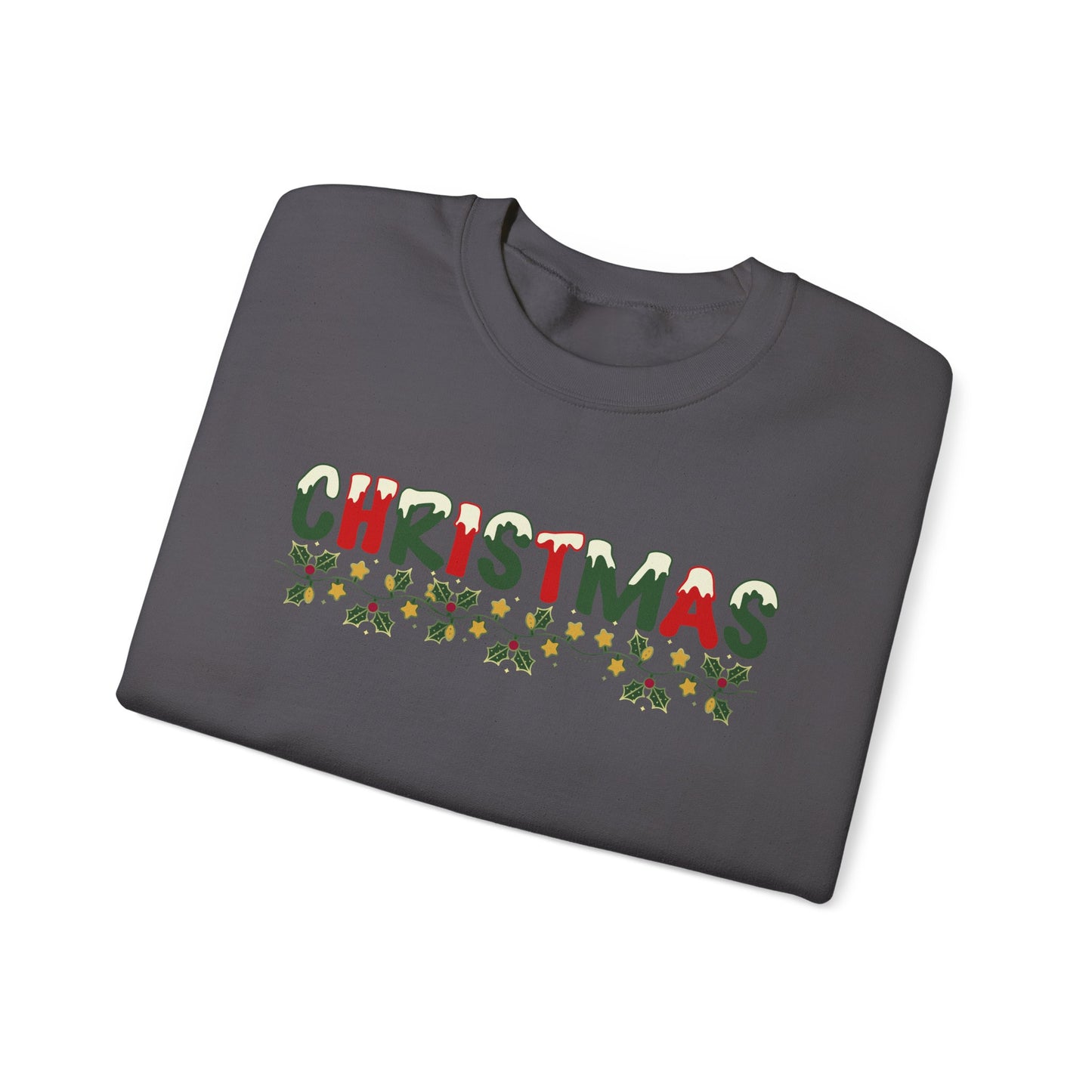 Christmas Vines Sweatshirt, Holiday Spirit wear, festive top