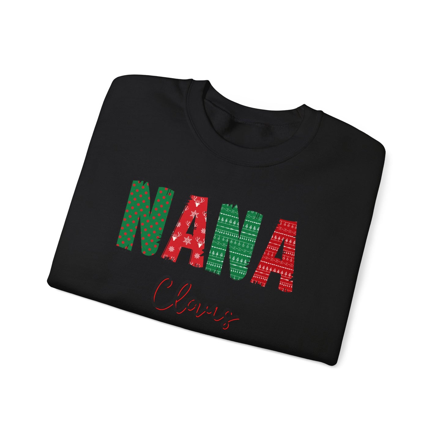 Nana Claus Sweatshirt - Festive Holiday Apparel, festive spirit wear