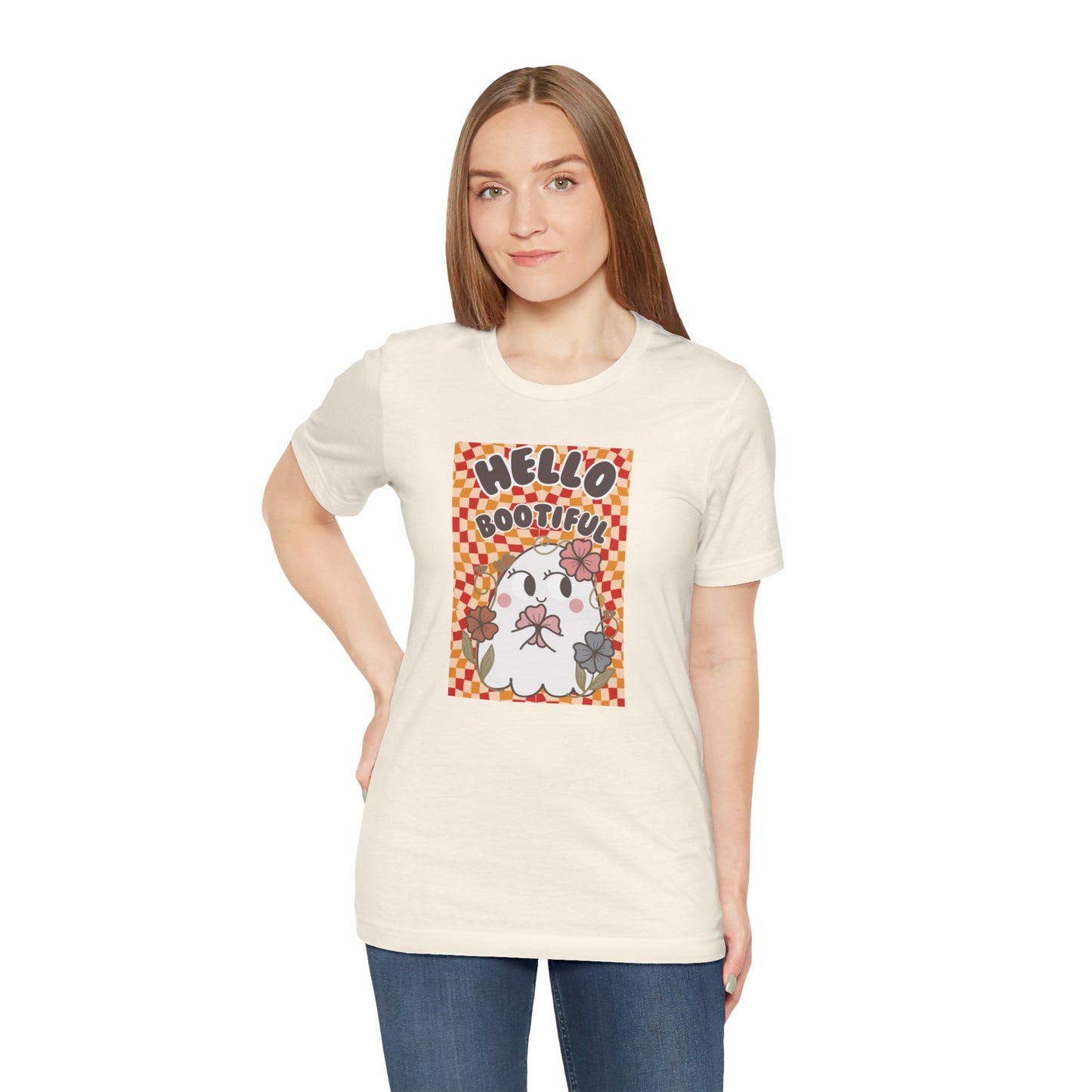 Hello Bootiful Ghost Shirt - Cute Halloween T-Shirt - Spooky & Adorable Ghost Tee - Fun Halloween Graphic Tee