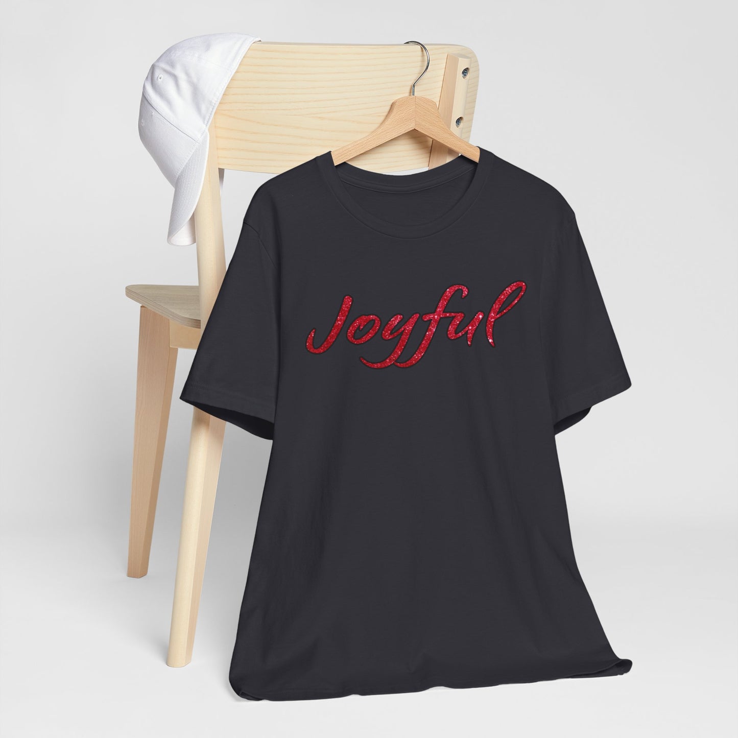 Joyful Christmas Tee, Holiday Tshirt, Uplifting Shirt, Festive Top, Holiday Gift for Her