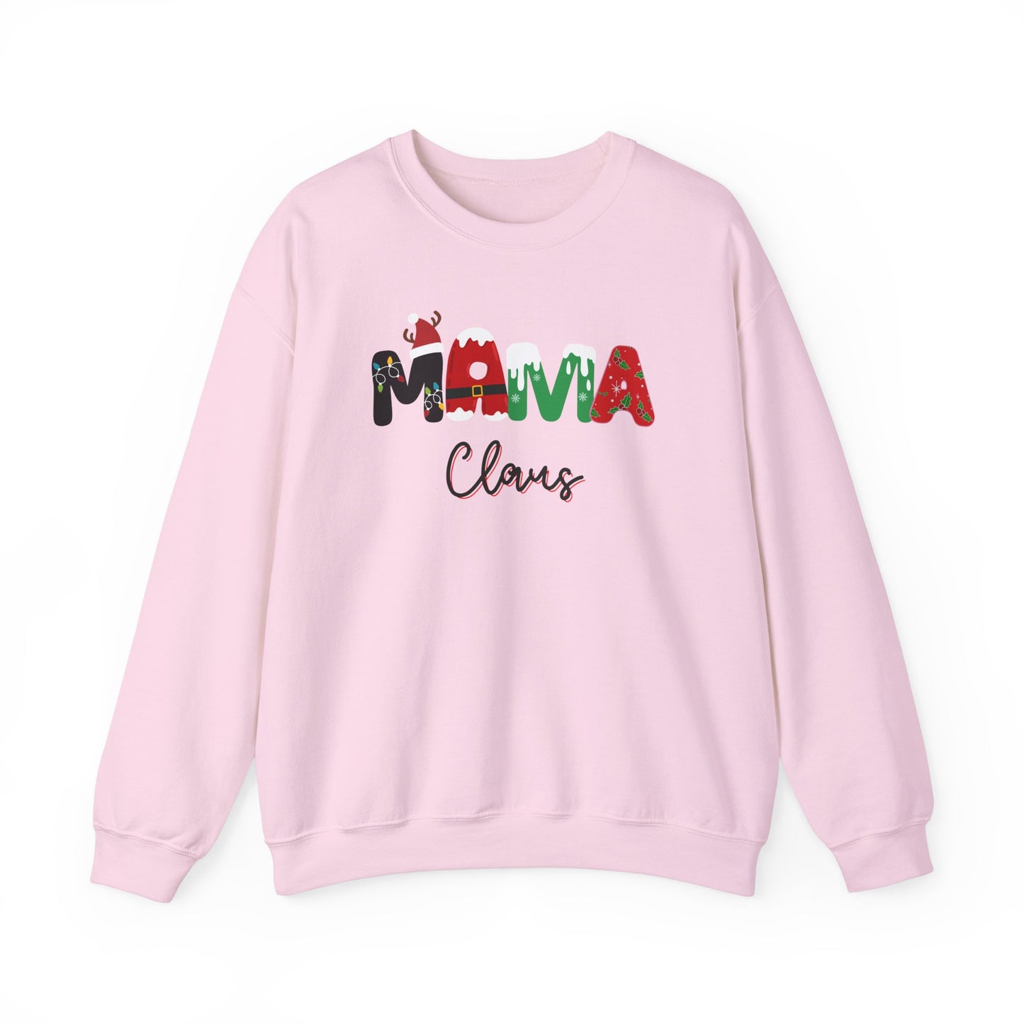 Festive 'MAMA Claus' Sweatshirt for Holiday Cheer, Christmas spirit wear, gift for her