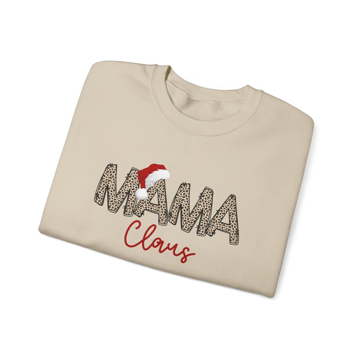 Mama Claus Crewneck Sweatshirt - Festive Holiday Apparel, Christmas spirit top, Gift for mama