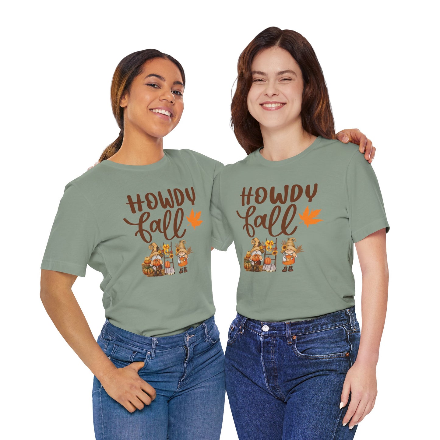 Howdy Fall Unisex Jersey Short Sleeve Tee, Fall Vibes tee