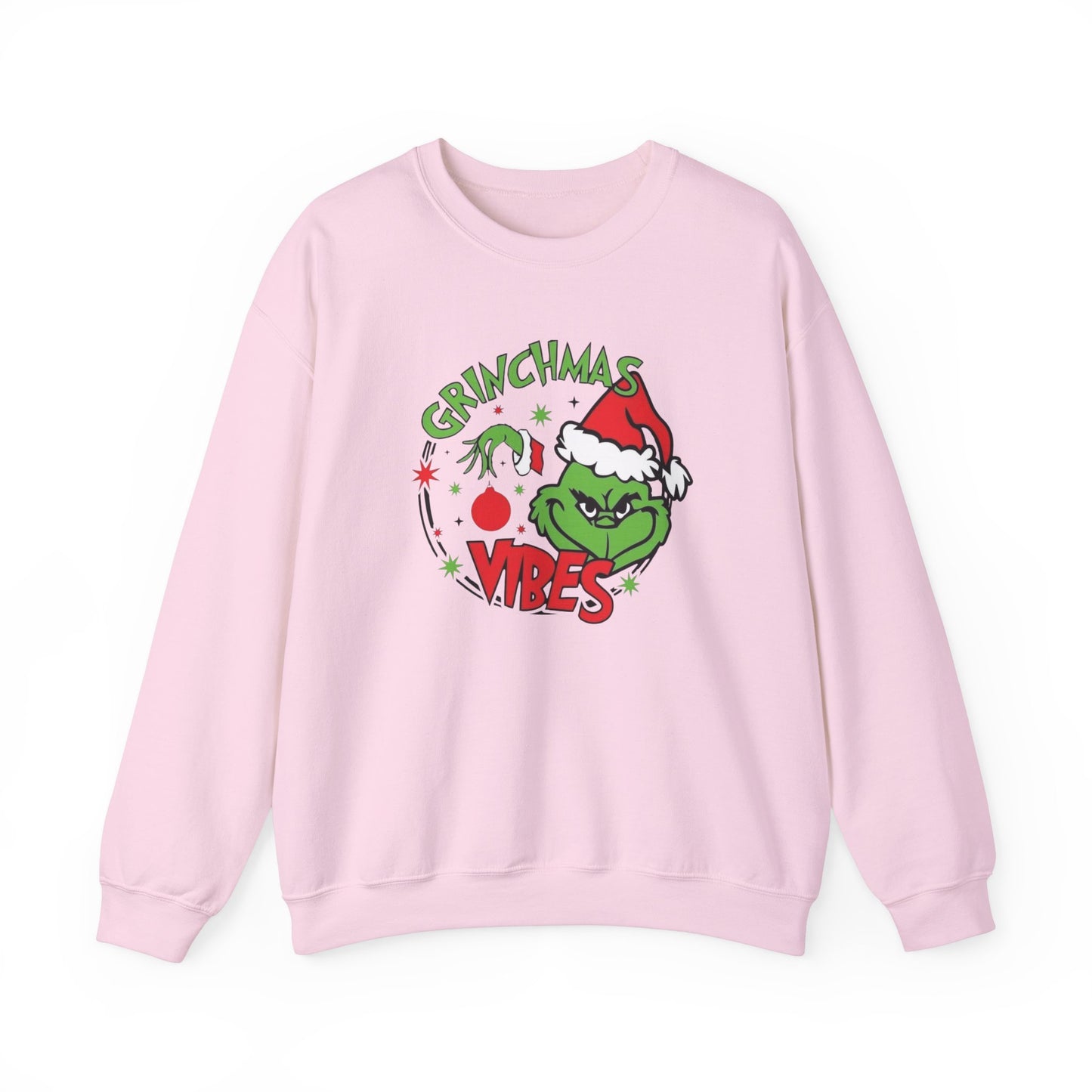 Grinchmas Vibes Sweatshirt - Christmas holiday season wear, gift