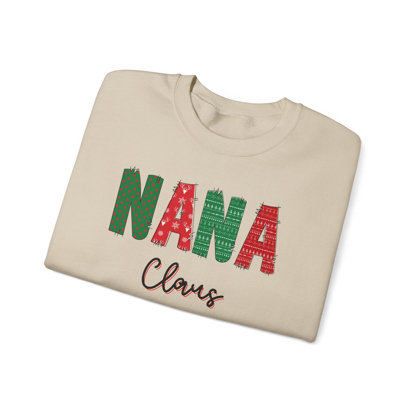 Nana Claus Sweatshirt - Festive Holiday Apparel, festive spirit wear