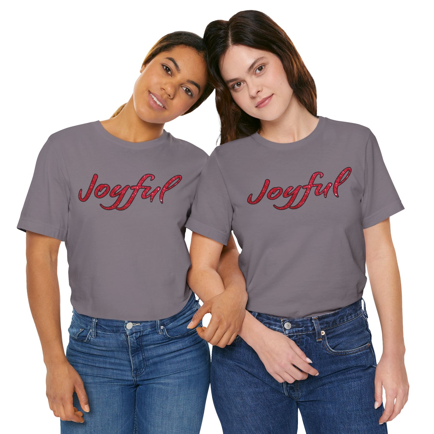 Joyful Christmas Tee, Holiday Tshirt, Uplifting Shirt, Festive Top, Holiday Gift for Her