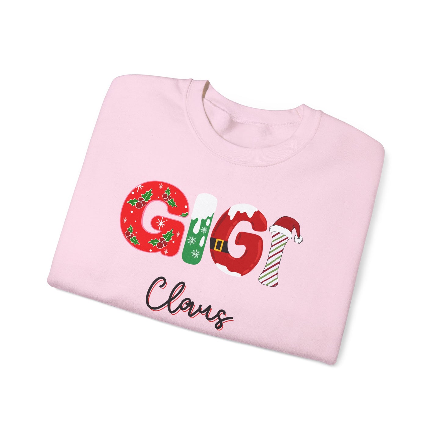 GIGI Claus Sweatshirt - Cozy Holiday Apparel, Christmas spirit wear, gift for her