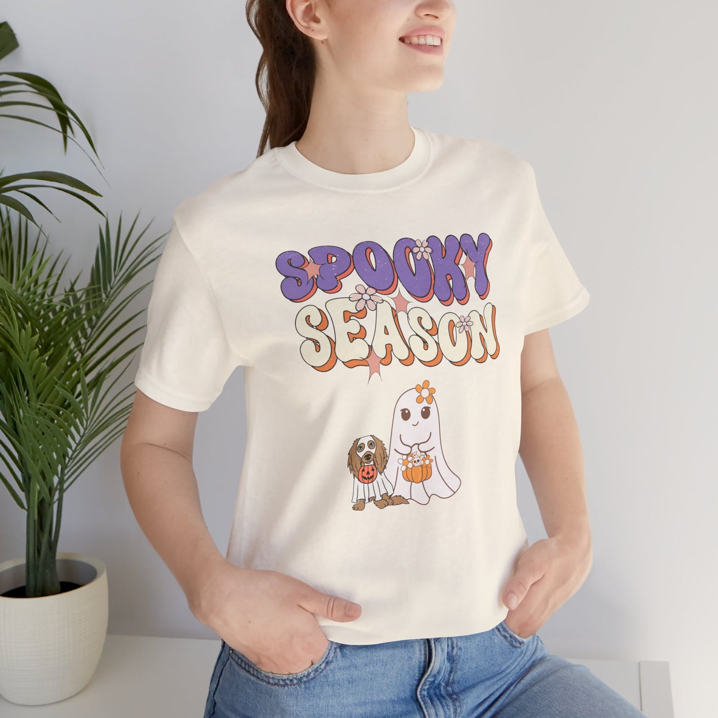 Spooky Season T-shirt, Halloween Vibes, spooky Ghost tee