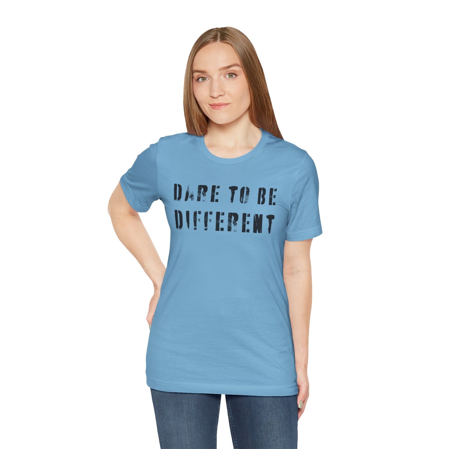 Dare to Be Different Unisex Tee, Stylish T-Shirt, Inspirational Shirt, Motivational Apparel, Unique Gift Idea