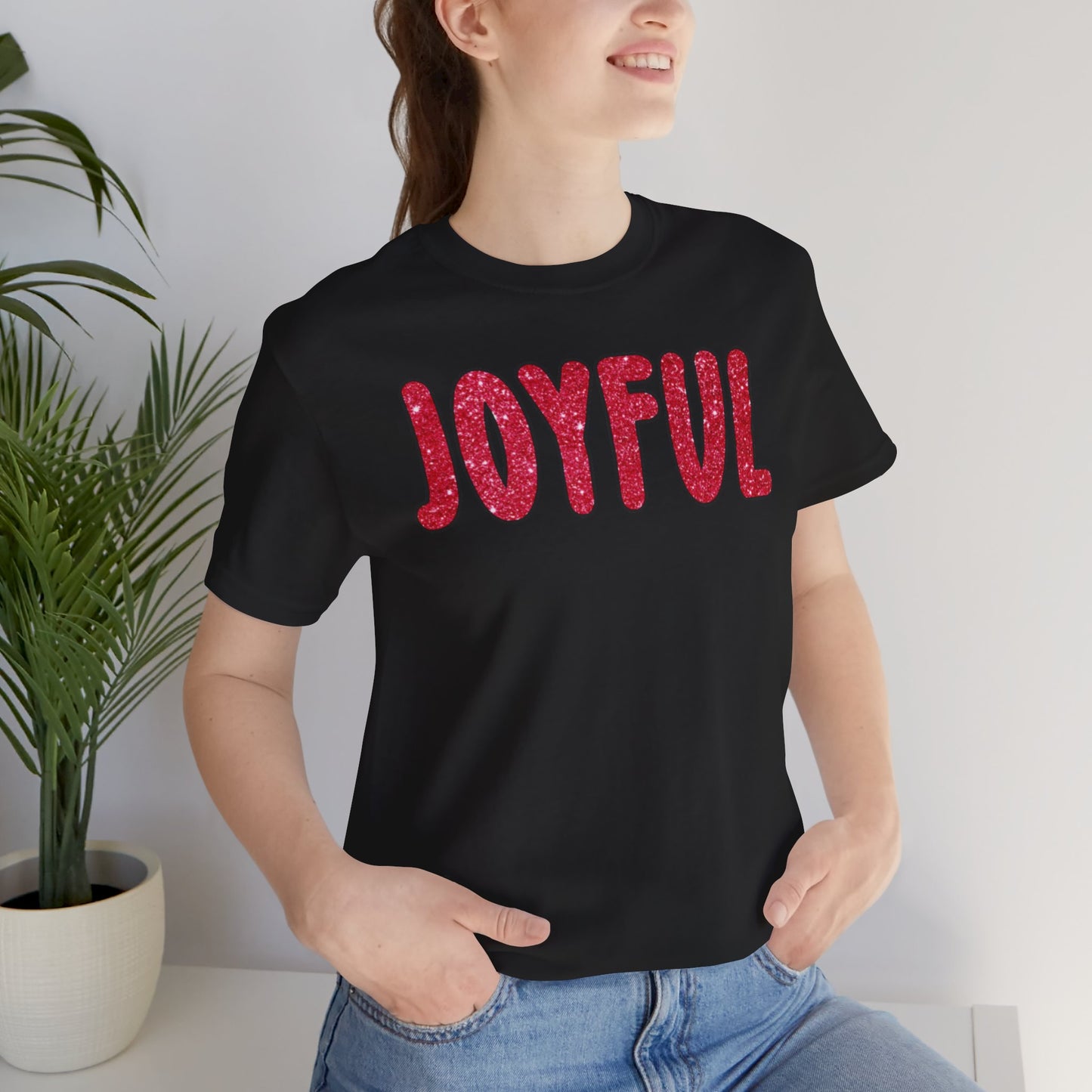 Joyful Christmas T-Shirt, Uplifting Holiday Tee, Festive Unisex Shirt, Cheerful Xmas Top, Happy Seasonal Apparel