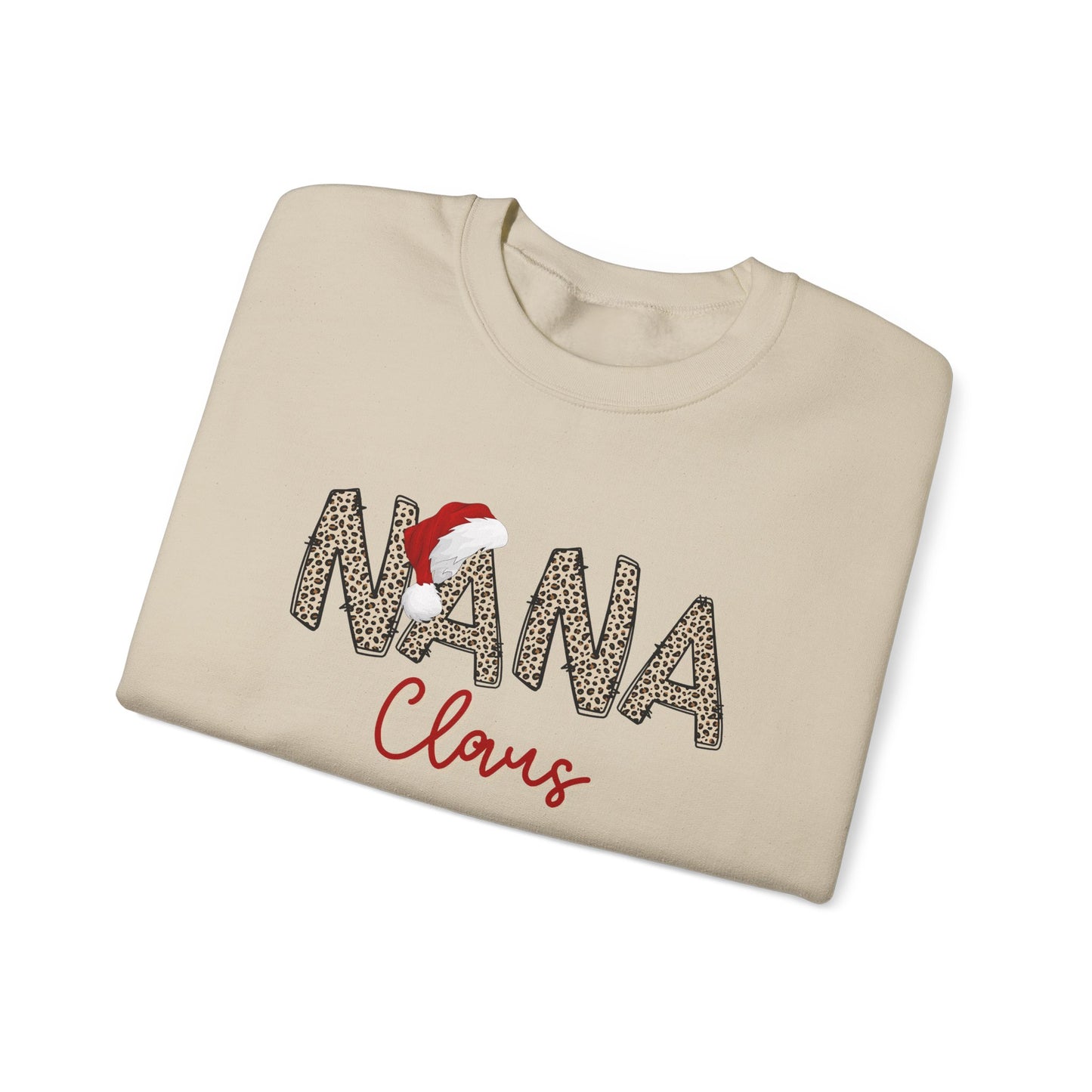 Nana Claus Sweatshirt - Cozy Christmas Crewneck, holiday spirit top