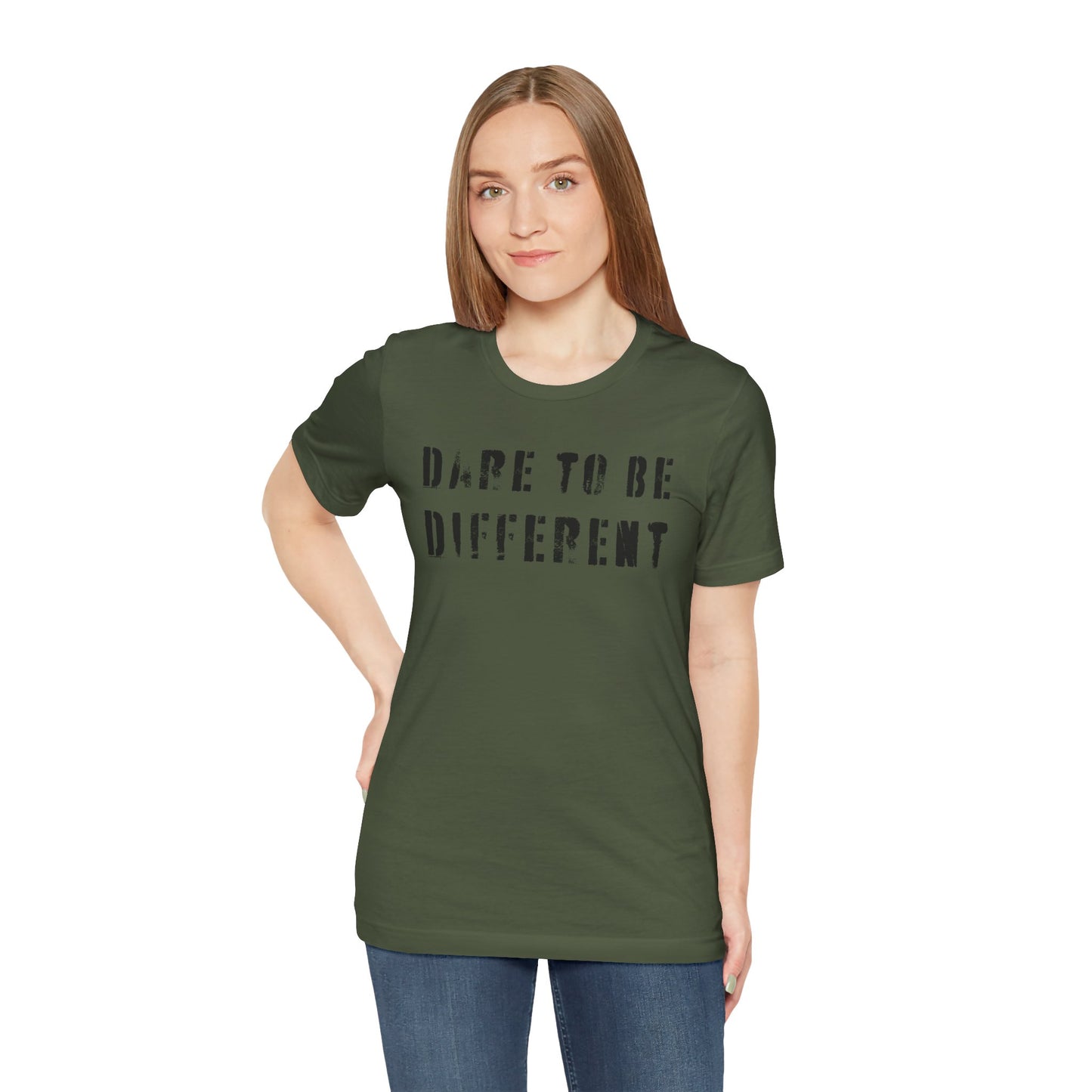 Dare to Be Different Unisex Tee, Stylish T-Shirt, Inspirational Shirt, Motivational Apparel, Unique Gift Idea