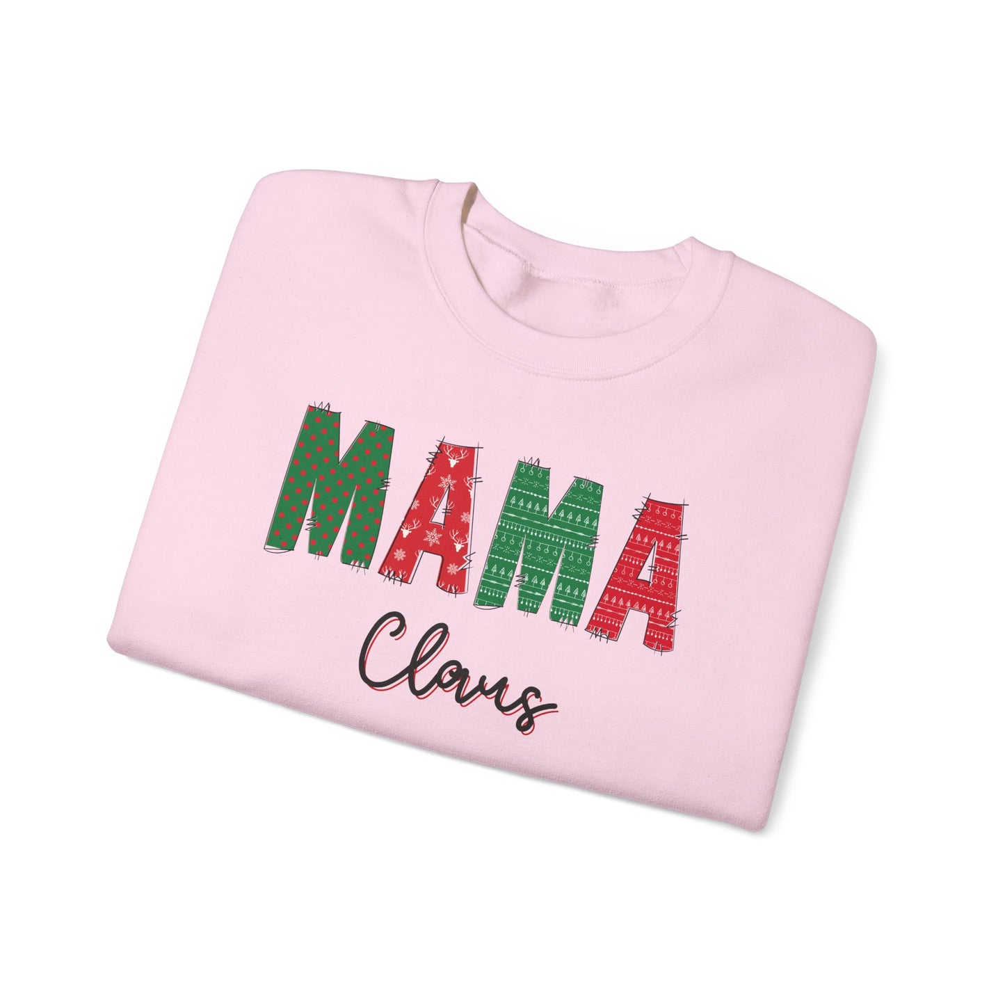 Mama Claus Crewneck Sweatshirt - Cozy Holiday Apparel, Christmas spirit wear, gift