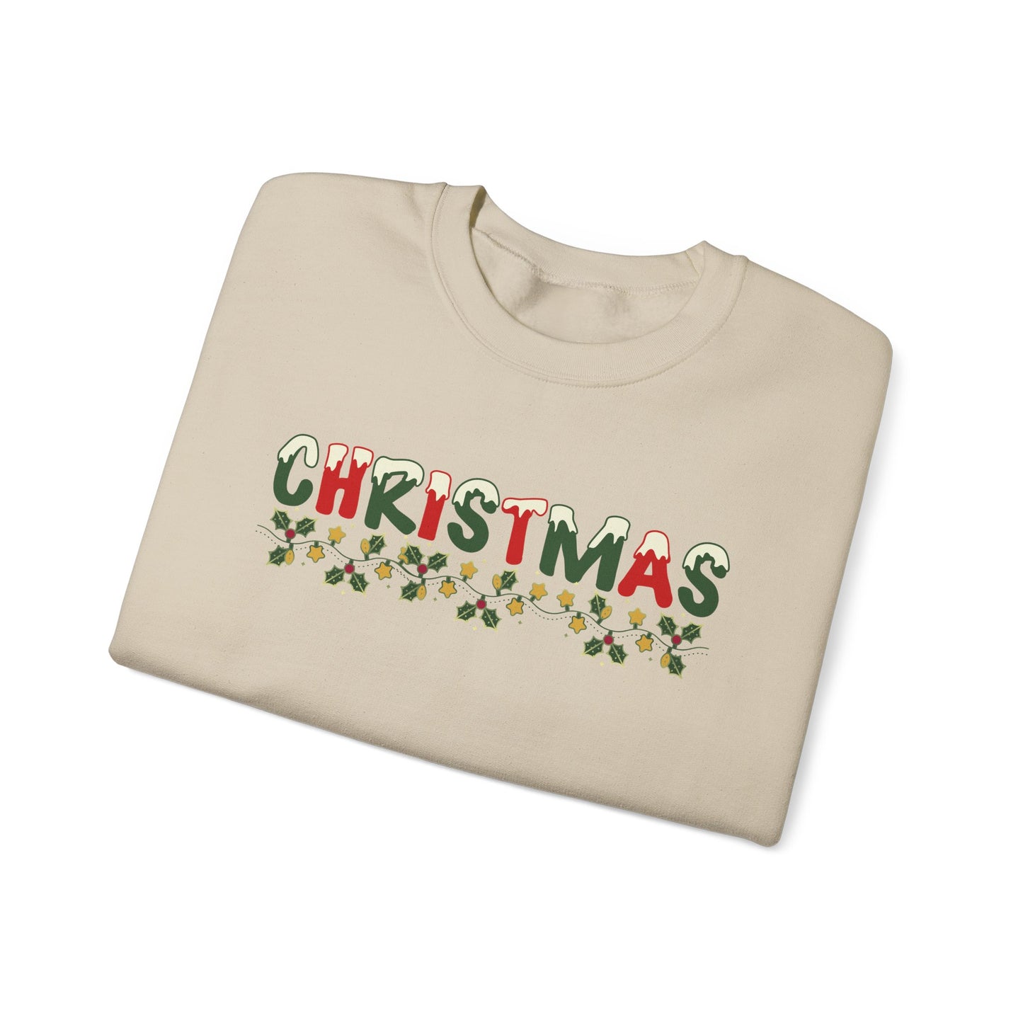 Christmas Vines Sweatshirt, Holiday Spirit wear, festive top