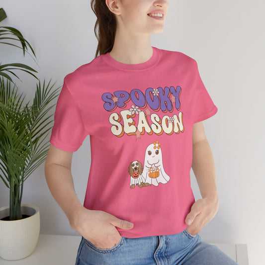 Spooky Season T-shirt, Halloween Vibes, spooky Ghost tee