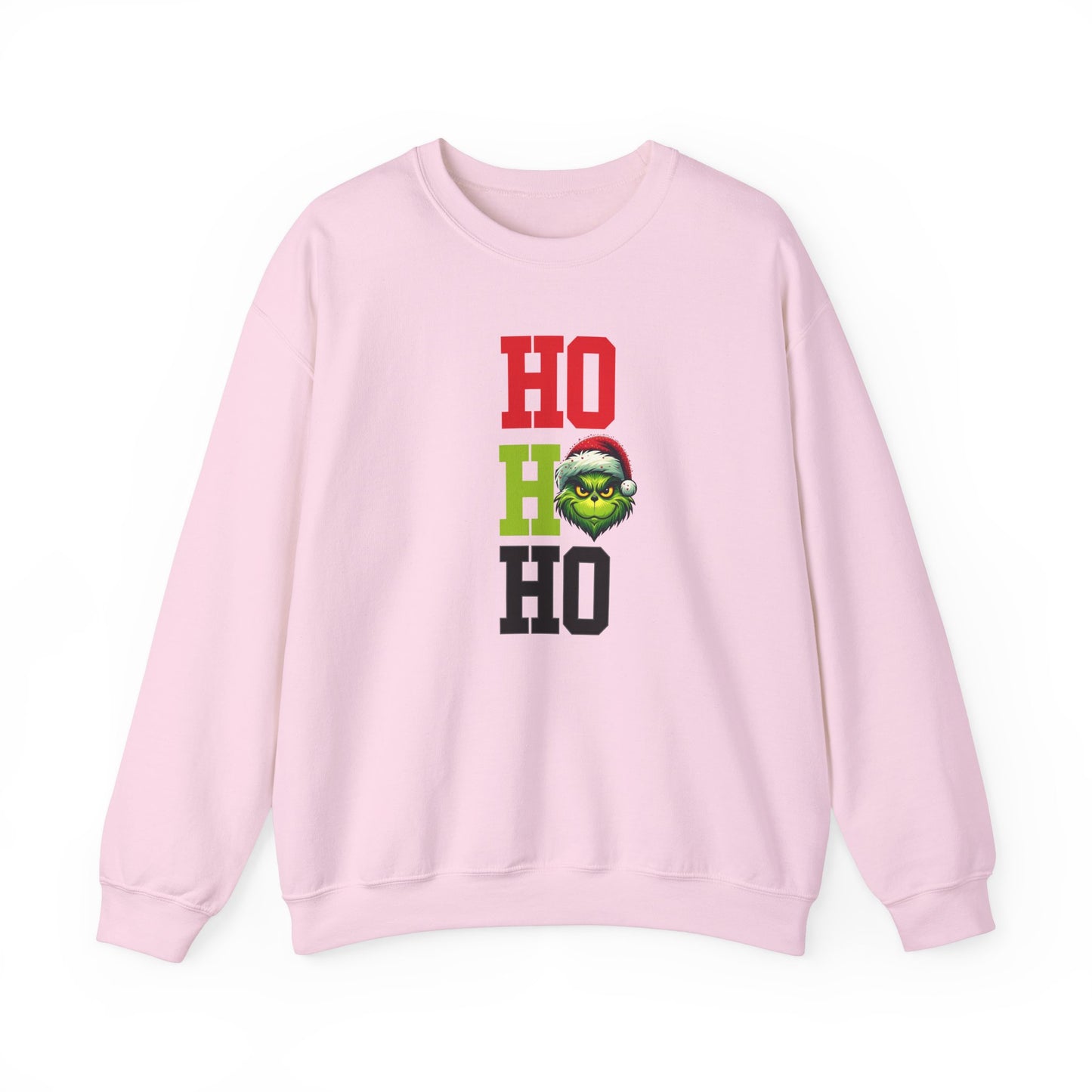 Grinch-Inspired 'Ho Ho Ho' Sweatshirt, Christmas holiday spirit wear, Gift