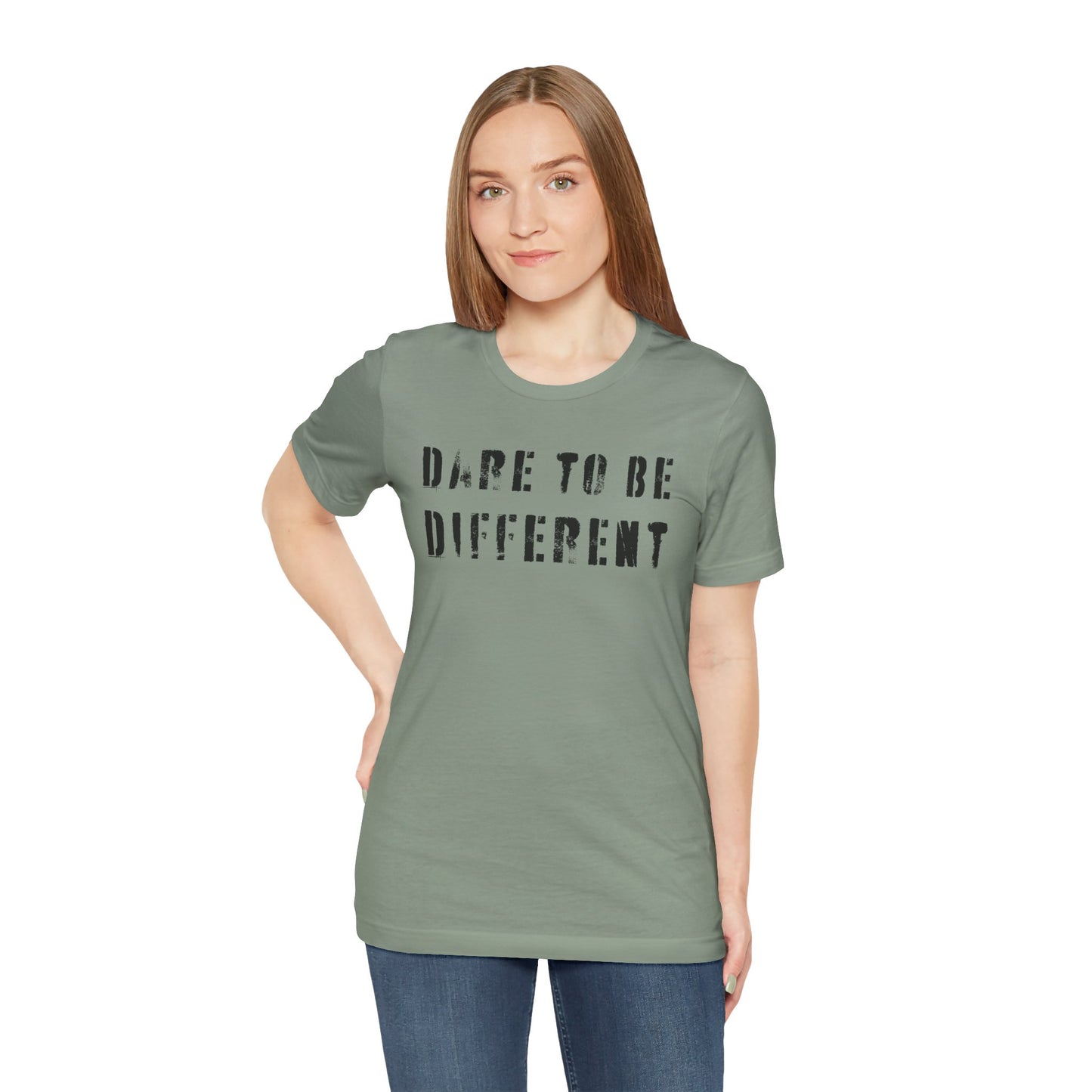 Dare to Be Different Unisex Tee, Stylish T-Shirt, Inspirational Shirt, Motivational Apparel, Unique Gift Idea