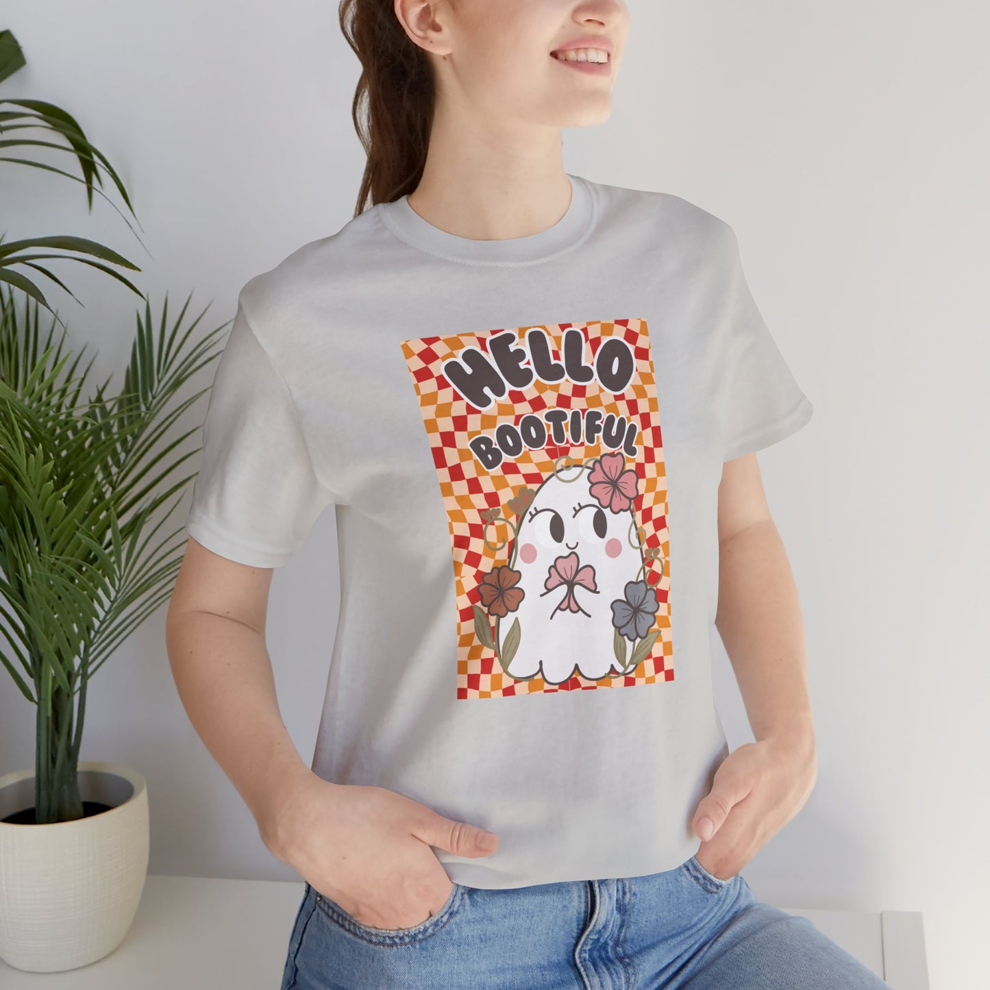 Hello Bootiful Ghost Shirt - Cute Halloween T-Shirt - Spooky & Adorable Ghost Tee - Fun Halloween Graphic Tee