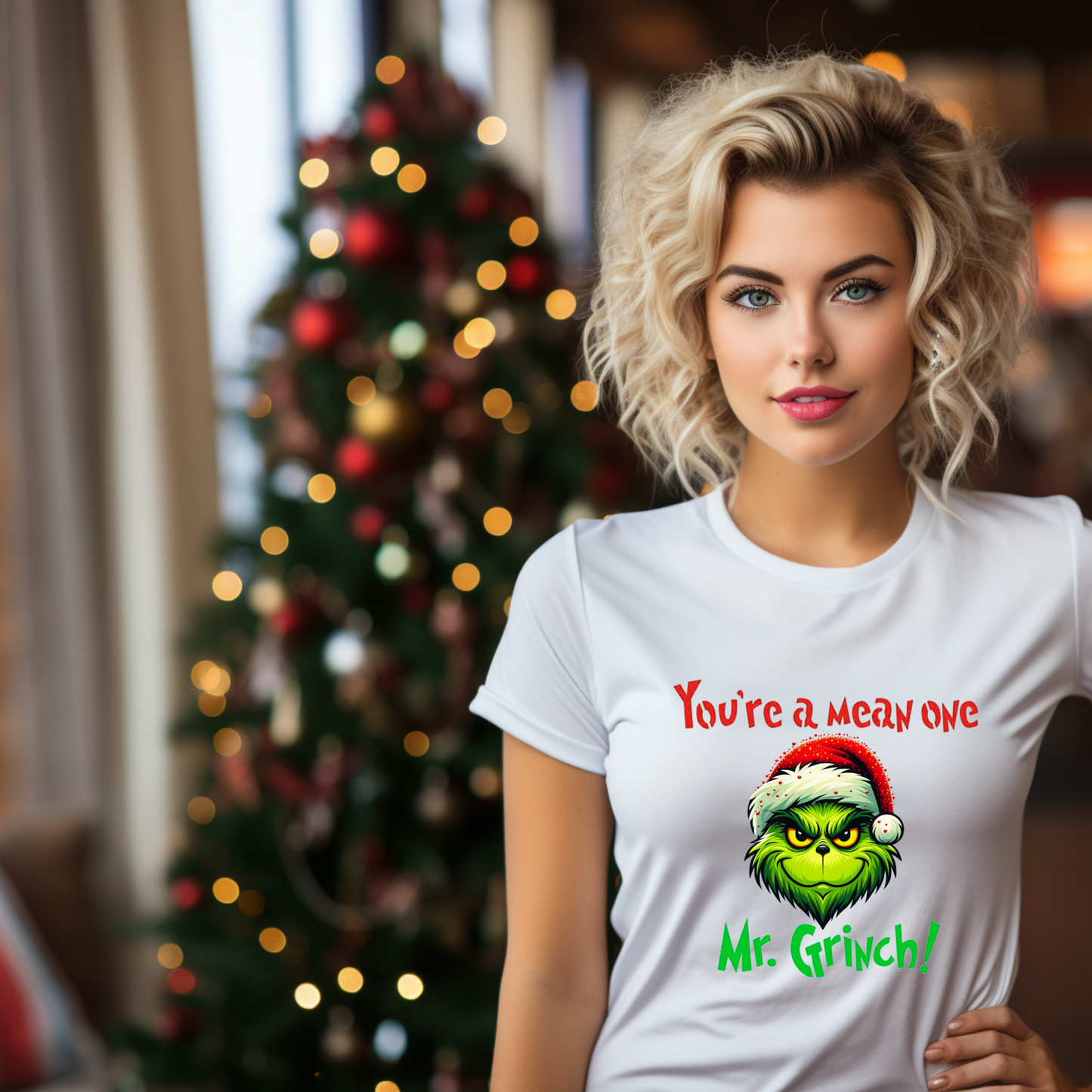 Grinch Themed Unisex Heavy Cotton Tee - 'You're a Mean One Mr. Grinch!'